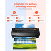 VEVOR Laminator Machine, Cold and Hot Lamination for Max A3 Paper Size, 1 min Quick Warm Portable Laminator, 3-10 mil Thickness, Ideal for Home, Office, Business, or School Supplies, Black