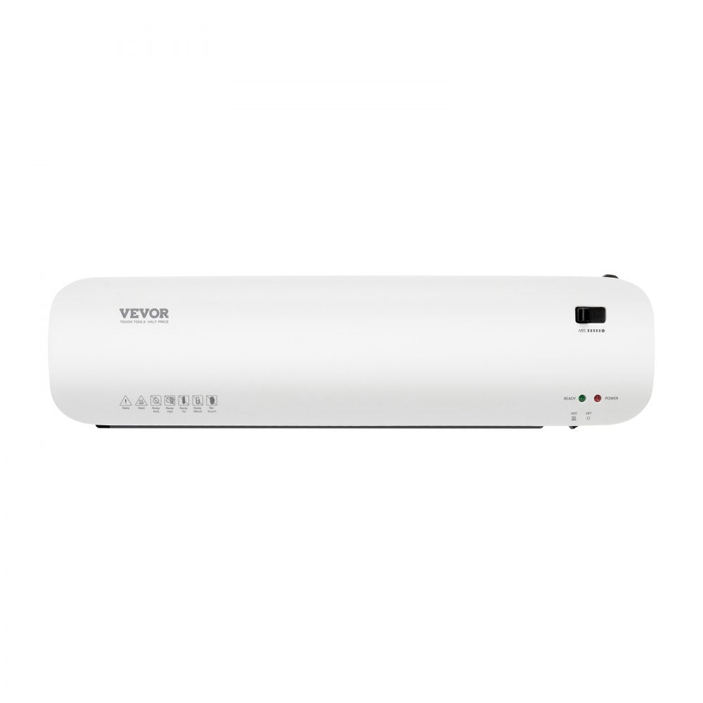 VEVOR Laminator Machine, Thermal Laminator for Max A3 Paper Size, 2-3 min Quick Warm Portable Laminator, 3-5 mil Thickness, Ideal for Home, Office, Business, or School Supplies, White + Black