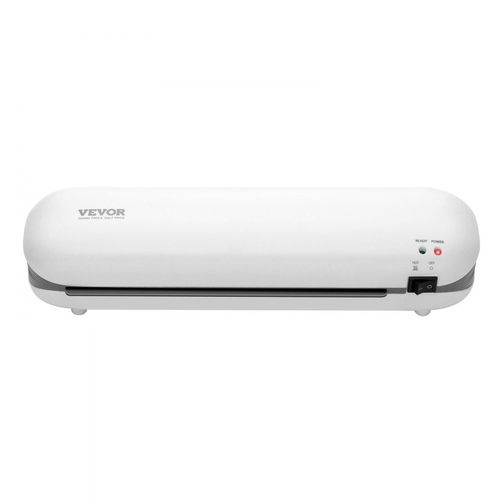 VEVOR Laminator Machine, Thermal Laminator for Max A4 Paper Size, 3-4 min Quick Warm Portable Laminator, 3-5 mil Thickness, Ideal for Home, Office, Business, or School Supplies, White + Grey
