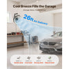 VEVOR Wall Mounted Fan with Lights, 22 inch Wall Mount Fan with Remote, 6 Speeds Plug in Wall Fan, Reversible, Dimmable 3-color Lighting, Timer, 360°Adjustable Tilt for Workshop, Patio, Home
