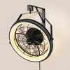 VEVOR Wall Mounted Fan with Lights, 22 inch Wall Mount Fan with Remote, 6 Speeds Plug in Wall Fan, Reversible, Dimmable 3-color Lighting, Timer, 360°Adjustable Tilt for Workshop, Patio, Home