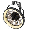 VEVOR Wall Mounted Fan with Lights, 22 inch Wall Mount Fan with Remote, 6 Speeds Plug in Wall Fan, Reversible, Dimmable 3-color Lighting, Timer, 360°Adjustable Tilt for Workshop, Patio, Home