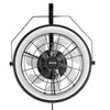 VEVOR Wall Mounted Fan with Lights, 22 inch Wall Mount Fan with Remote, 6 Speeds Plug in Wall Fan, Reversible, Dimmable 3-color Lighting, Timer, 360°Adjustable Tilt for Workshop, Patio, Home