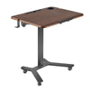 VEVOR Standing Desk, Adjustable Height Mobile Stand Up Desk with Tilting Desktop, 28.2 x 20.7 in Small Computer Sit Stand Workstation, 33 lbs Capacity, Foot Pedal Pneumatic Lift for Home, Office