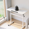 VEVOR Standing Desk, Adjustable Height Mobile Stand Up Desk 360° Tilting Desktop, 32 x 16 in Small Computer Sit Stand Rolling Workstation w/ Hook, Lockable Casters, 55.1 lbs Capacity for Home Office