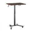 VEVOR Standing Desk, Adjustable Height Mobile Stand Up Desk w/ Casters, 28.2 x 20.5 in Small Computer Sit Stand Rolling Workstation w/ Hook, 33 lbs Capacity, Foot Pedal Pneumatic Lift for Home Office
