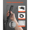VEVOR Shower Faucet Set, Rainfall Bathroom Shower System with 12-Inch Square Rain Shower Head and Handheld Spray, Wall Mounted Bath Fixtures with Brass Valve and Trim Kit, Matte Black