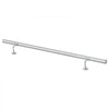 VEVOR Wall-Mounted Stair Handrail, 3.3 ft 250 lbs Load Metal Railing Silver, for Indoor Steps, Loft, Porch & Hallways, Heavy-Duty Industrial Stainless Steel Hand Rail, Round Tube, Mounting Hardware