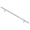 VEVOR Wall-Mounted Stair Handrail, 3.9 ft 250 lbs Load Metal Railing Silver, for Indoor Steps, Loft, Porch & Hallways, Heavy-Duty Industrial Stainless Steel Hand Rail, Round Tube, Mounting Hardware