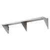 VEVOR 18" x 72" Stainless Steel Shelf, Wall Mounted Floating Shelving with Brackets, 500 lbs Load Capacity Commercial Shelves, Heavy Duty Storage Rack for Restaurant, Kitchen, Bar, Home, and Hotel