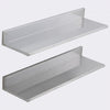 VEVOR 8.6" x 24" -2 Pack Stainless Steel Shelf, Wall Mounted Floating Shelving with Backsplash, 44 lbs Load Capacity Commercial Shelves, Heavy Duty Storage Rack for Restaurant, Kitchen, Bar, Home, and Hotel