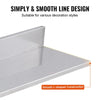 VEVOR 8.6" x 30" -2 Pack Stainless Steel Shelf, Wall Mounted Floating Shelving with Backsplash, 44 lbs Load Capacity Commercial Shelves, Heavy Duty Storage Rack for Restaurant, Kitchen, Bar, Home, and Hotel