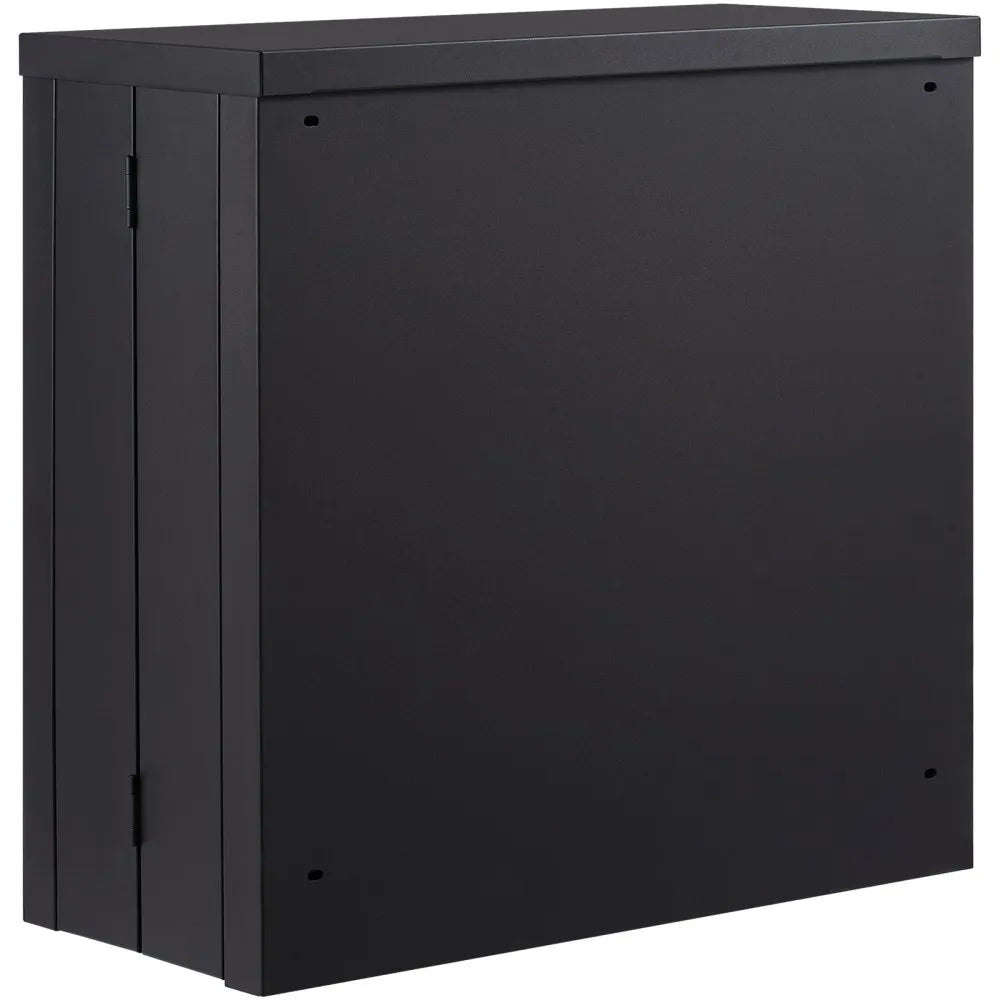 VEVOR Foldable Wall Cabinet, Metal Garage Locker Mounted 26" Small Tool Chest 240 LBS Loading Capacity Adjustable Shelf Magnetic Door File for Warehouse Office Home Black