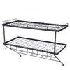 VEVOR Pot Rack Wall Mounted, 30 inch Pot and Pan Hanging Rack, Pot and Pan Hanger with 12 S Hooks, 55 lbs Loading Weight, Ideal for Pans, Utensils, Cookware in Kitchen