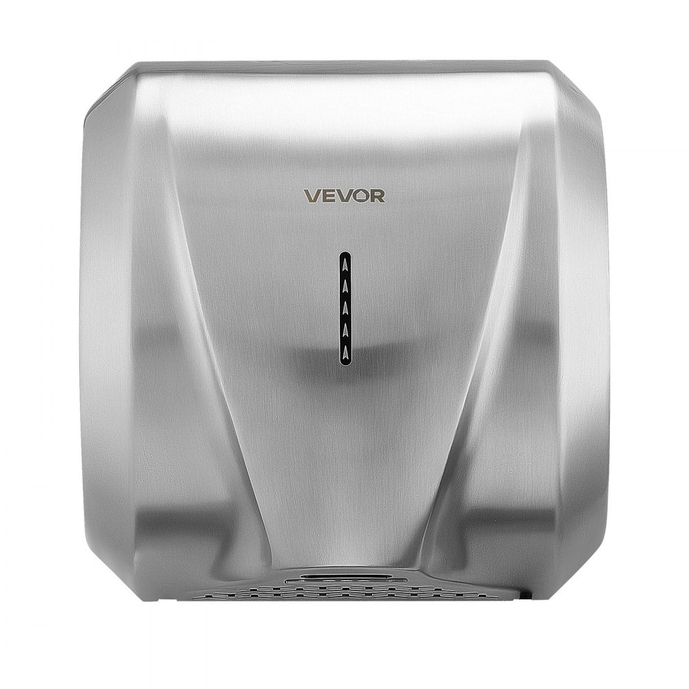 VEVOR Hand Dryer, 2 Pack 1800W Bathroom Air Hand Dryer, Automatic High Speed with HEPA Filter, Fast Drying, Brushed Stainless Steel, AC110-120V Commercial Wall Mounted for Restroom, Hotel, Office,Home