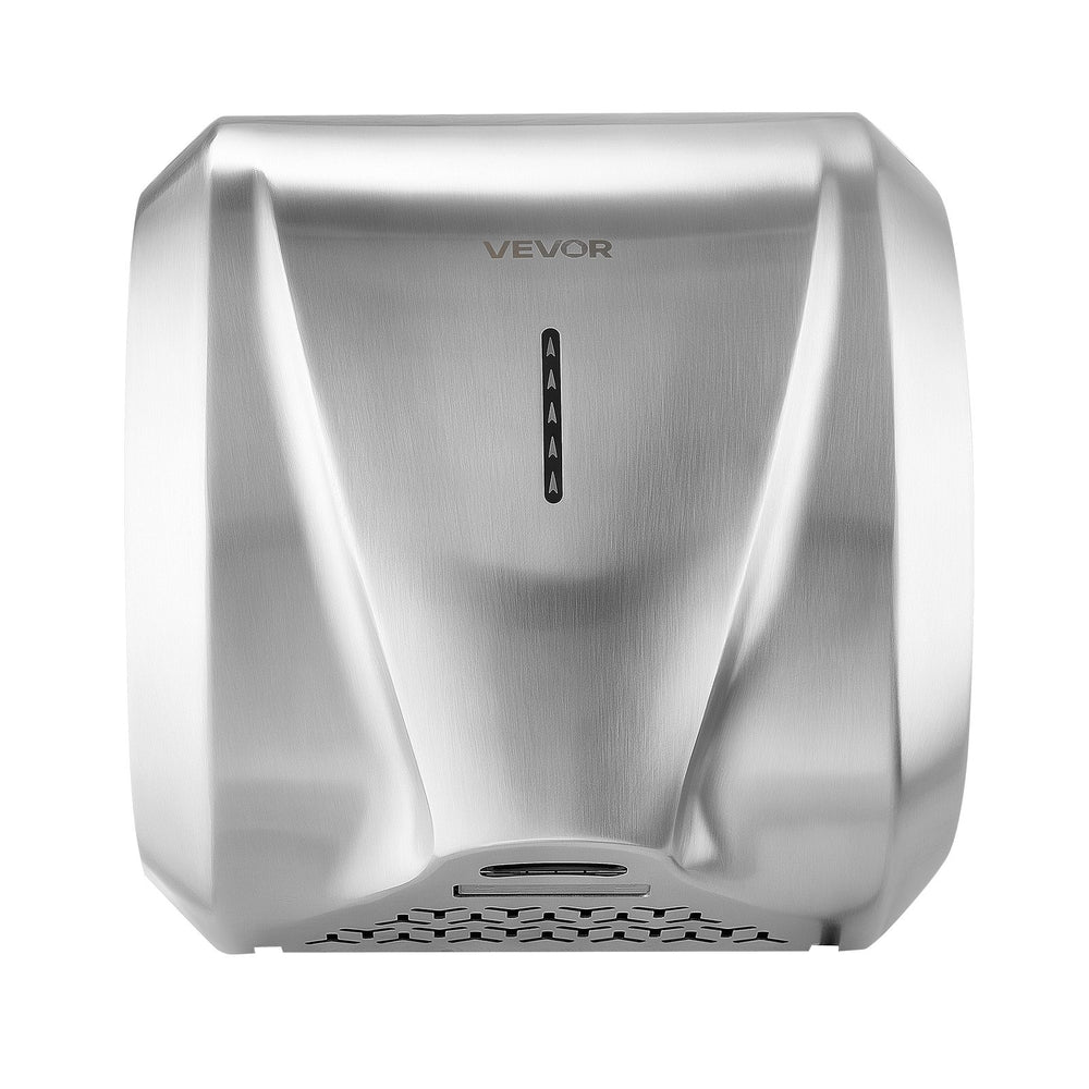 VEVOR Hand Dryer, 1800W Bathroom Air Hand Dryer, Automatic High Speed with HEPA Filter, Fast Drying, Heavy Duty Brushed Stainless Steel, AC110-120V Commercial Wall Mounted for Restroom, Hotel, Office