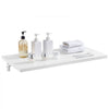 VEVOR Wall Mounted Folding Table, 31.5 x 15.7 inches Wall Mount Table, Floating Desk with Iron Bracket, Fold Down Desk for Small Spaces, Home Office, Dining, Laundry Room, Kitchen, Bar, White