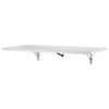 VEVOR Wall Mounted Folding Table, 39.4 x 19.7 inches Wall Mount Table, Floating Desk with Iron Bracket, Fold Down Desk for Small Spaces, Home Office, Dining, Laundry Room, Kitchen, Bar, White