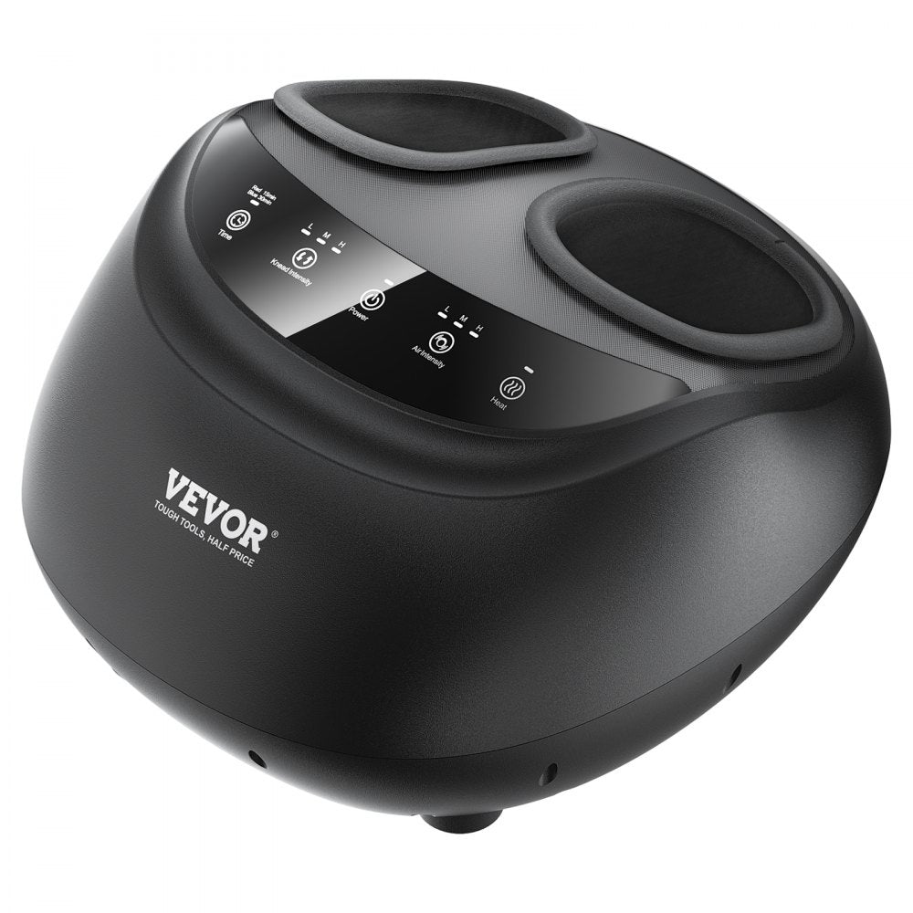 VEVOR Foot Massager Machine with Heat, Deep-Kneading, Compression, and Shiatsu for Plantar Fasciitis, Neuropathy, Gifts for Men, Women - Fits up to Men Size 12