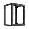 VEVOR 12U Wall Mount Server Rack, 150 lbs Max Load Capacity, Open Frame Network Rack with 180 Degrees Gate Swing, Carbon Steel, for 19-Inch IT Network Equipment & AV Devices Computer Server, Black
