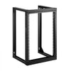 VEVOR 15U Wall Mount Server Rack, 150 lbs Max Load Capacity, Open Frame Network Rack with 180 Degrees Gate Swing, Carbon Steel, for 19-Inch IT Network Equipment & AV Devices Computer Server, Black