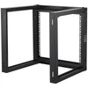 VEVOR 9U Wall Mount Rack, 150 lbs/68.04 kg Max Load Capacity, Open Frame Server Network Rack with Cage Nuts Screws, Carbon Steel 20.9 x 17.7 x 20.5" for 19"/482.6 mm AV & Server IT Equipment, Black