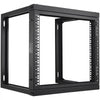 VEVOR 9U Wall Mount Rack, 150 lbs/68.04 kg Max Load Capacity, Open Frame Server Network Rack with Cage Nuts Screws, Carbon Steel 20.9 x 17.7 x 20.5" for 19"/482.6 mm AV & Server IT Equipment, Black