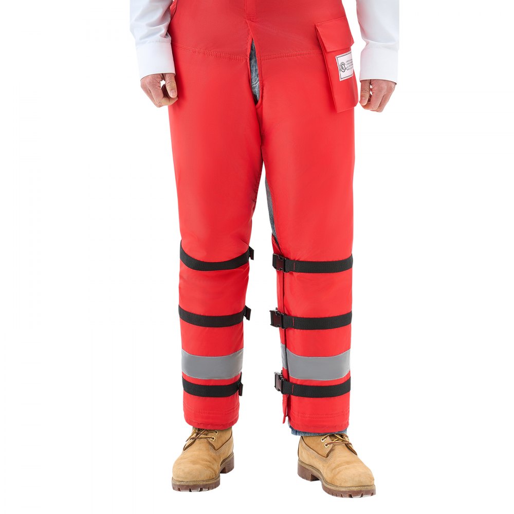 VEVOR Chainsaw Chaps Wrap, Class D, 8 Layers Wrap Style Chainsaw Pants with Adjustable Belt & Gear Pocket, Chain Saw Chaps for Men/Women, Chainsaw Safety Equipment for Loggers Forest Workers, Large