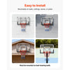 VEVOR Wall Mount Basketball Hoop, 44-inch PC Backboard Mounted Basketball Hoop Outdoor with Solid Steel, 0.08 inch Thickened Backboard, Thickened Woven Nylon Basketballs Net, Indoor & Outdoor Use