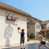 VEVOR Wall Mount Basketball Hoop, 44-inch PC Backboard Mounted Basketball Hoop Outdoor with Solid Steel, 0.08 inch Thickened Backboard, Thickened Woven Nylon Basketballs Net, Indoor & Outdoor Use