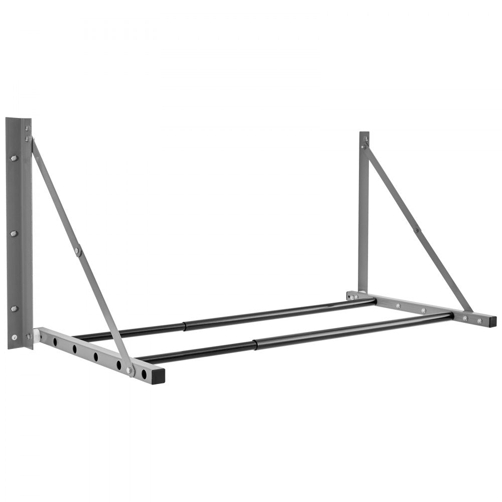 VEVOR Wall Mounted Folding Tire Rack, 32" - 48" Adjustable Tire Rack, Q235 Heavy-Duty Steel Tire Storage Rack for R14-R20 inch Standard Tires, Max 300lbs Load Capacity for Garage Workshop Repair Shop
