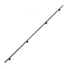 VEVOR Wall-Mounted Stair Handrail, 12 ft 250 lbs Load Black Metal Railing, for Indoor Steps, Loft, Porch & Hallways, Heavy-Duty Industrial Aluminum Alloy Hand Rail, Round Tube, with Mounting Hardware