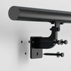 VEVOR Wall Mounted Stair Handrail, 6ft Pipe Staircase Handrail, Black Galvanized Aluminum, 1.26 inch Pipe Diameter, Indoor&Outdoor Staircase Railing,Industrial Hand Rail for Steps,Security Baluster