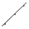 VEVOR Wall-Mounted Stair Handrail, 6 ft 250 lbs Load Black Metal Railing, for Indoor Steps, Loft, Porch & Hallways, Heavy-Duty Industrial Aluminum Alloy Hand Rail, Round Tube, with Mounting Hardware