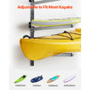 VEVOR Kayak Storage Rack for 4 Kayaks, Holds 300 lbs, Heavy Duty Adjustable Wall Mount Stand for Indoor Outdoor Garage Shed Dock, Storage Holder for Canoe, Small Boat, SUP, Surfboard & Paddleboard