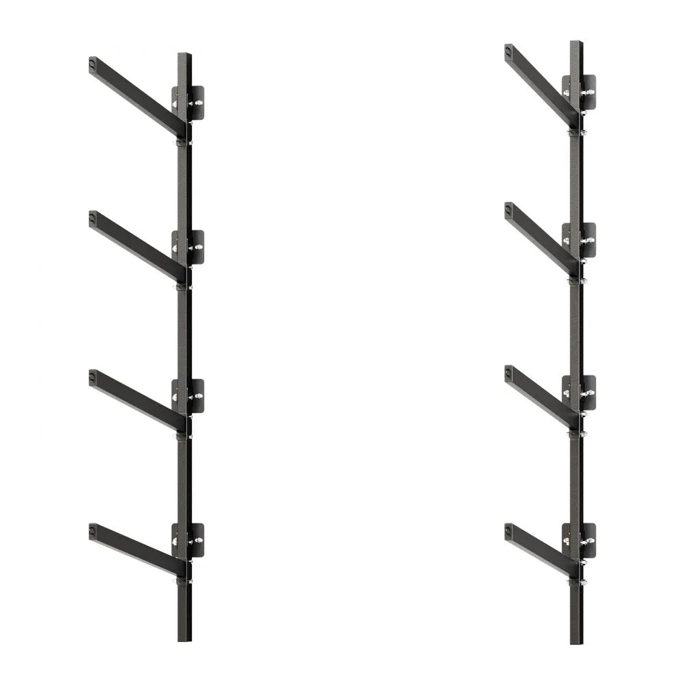 VEVOR Kayak Storage Rack for 4 Kayaks, Holds 300 lbs, Heavy Duty Adjustable Wall Mount Stand for Indoor Outdoor Garage Shed Dock, Storage Holder for Canoe, Small Boat, SUP, Surfboard & Paddleboard