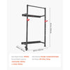 VEVOR Folding Power Cage, Wall-Mounted Power Rack Squat Rack, Multifunctional Strength Training Workout Equipment with Landmine Holder, Adjustable J-Hooks & Pull-Up Bar for Home Gym, 1000LBS Capacity