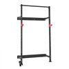 VEVOR Folding Power Cage, Wall-Mounted Power Rack Squat Rack, Multifunctional Strength Training Workout Equipment with Landmine Holder, Adjustable J-Hooks & Pull-Up Bar for Home Gym, 1000LBS Capacity