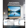 VEVOR Manual Projector Screen, 72 inch 4:3 4K 1080 HD Retractable Pull Down Projector Screen, Wall Mounted Movie Projection with Pull Rope, Portable Display Projectoin for Family Home Office Theater
