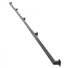 VEVOR Wall-Mounted Stair Handrail, 12 ft 440 lbs Load Black Metal Railing, for Indoor Steps, Loft, Porch & Hallways, Heavy-Duty Industrial Carbon Steel Hand Rail, Square Tube, with Mounting Hardware