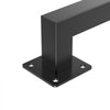 VEVOR Wall Mounted Stair Handrail, 3ft Black Iron Staircase Handrail Indoor, 250lbs Load Capacity, Industrial Railing Hand Rail for Steps, Square Tube for Loft Porch Deck, 2 Sections