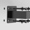 VEVOR Wall Mounted Stair Handrail, 3ft Black Iron Staircase Handrail Indoor, 250lbs Load Capacity, Industrial Railing Hand Rail for Steps, Square Tube for Loft Porch Deck, 2 Sections
