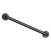 VEVOR Wall-Mounted Stair Handrail, 2 ft 440 lbs Load Black Metal Railing, for Indoor Steps, Loft, Porch & Hallways, Heavy-Duty Industrial Carbon Steel Hand Rail, Round Tube, with Mounting Hardware