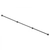 VEVOR Wall-Mounted Stair Handrail, 11 ft 440 lbs Load Black Metal Railing, for Indoor Steps, Loft, Porch & Hallways, Heavy-Duty Industrial Carbon Steel Hand Rail, Round Tube, with Mounting Hardware