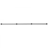 VEVOR Wall-Mounted Stair Handrail, 10 ft 440 lbs Load Black Metal Railing, for Indoor Steps, Loft, Porch & Hallways, Heavy-Duty Industrial Carbon Steel Hand Rail, Round Tube, with Mounting Hardware
