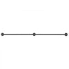 VEVOR Wall-Mounted Stair Handrail, 6 ft 440 lbs Load Black Metal Railing, for Indoor Steps, Loft, Porch & Hallways, Heavy-Duty Industrial Carbon Steel Hand Rail, Round Tube, with Mounting Hardware
