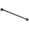 VEVOR Wall-Mounted Stair Handrail, 3 ft 440 lbs Load Black Metal Railing, for Indoor Steps, Loft, Porch & Hallways, Heavy-Duty Industrial Carbon Steel Hand Rail, Round Tube, with Mounting Hardware