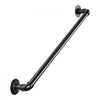 VEVOR Wall-Mounted Stair Handrail, 3 ft 440 lbs Load Black Metal Railing, for Indoor Steps, Loft, Porch & Hallways, Heavy-Duty Industrial Carbon Steel Hand Rail, Round Tube, with Mounting Hardware
