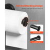 VEVOR Toilet Paper Holder, Fits Mega Rolls Size, Premium Stainless Steel Rustproof Material, Wall Mounted with Screws, Toilet Roll Tissue Holder for Bathroom, Washroom, Kitchen, Matte Black