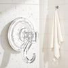 VEVOR Suction Cup Hooks 6 Pack, 2.76 x 3.54 x 1.57 inch, 10 LBS Max Load Clear Shower Suction Cups, Strong and Reusable Heavy Duty Wall Holder, for Loofah, Towel, Glass, Window, Kitchen, Bathroom